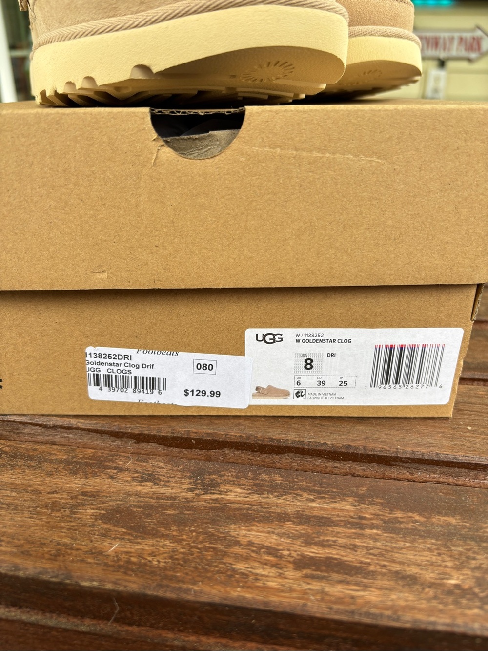 UGG Goldstar Suede Slip-On Clog with Adjustable Strap - Picture 2 of 4